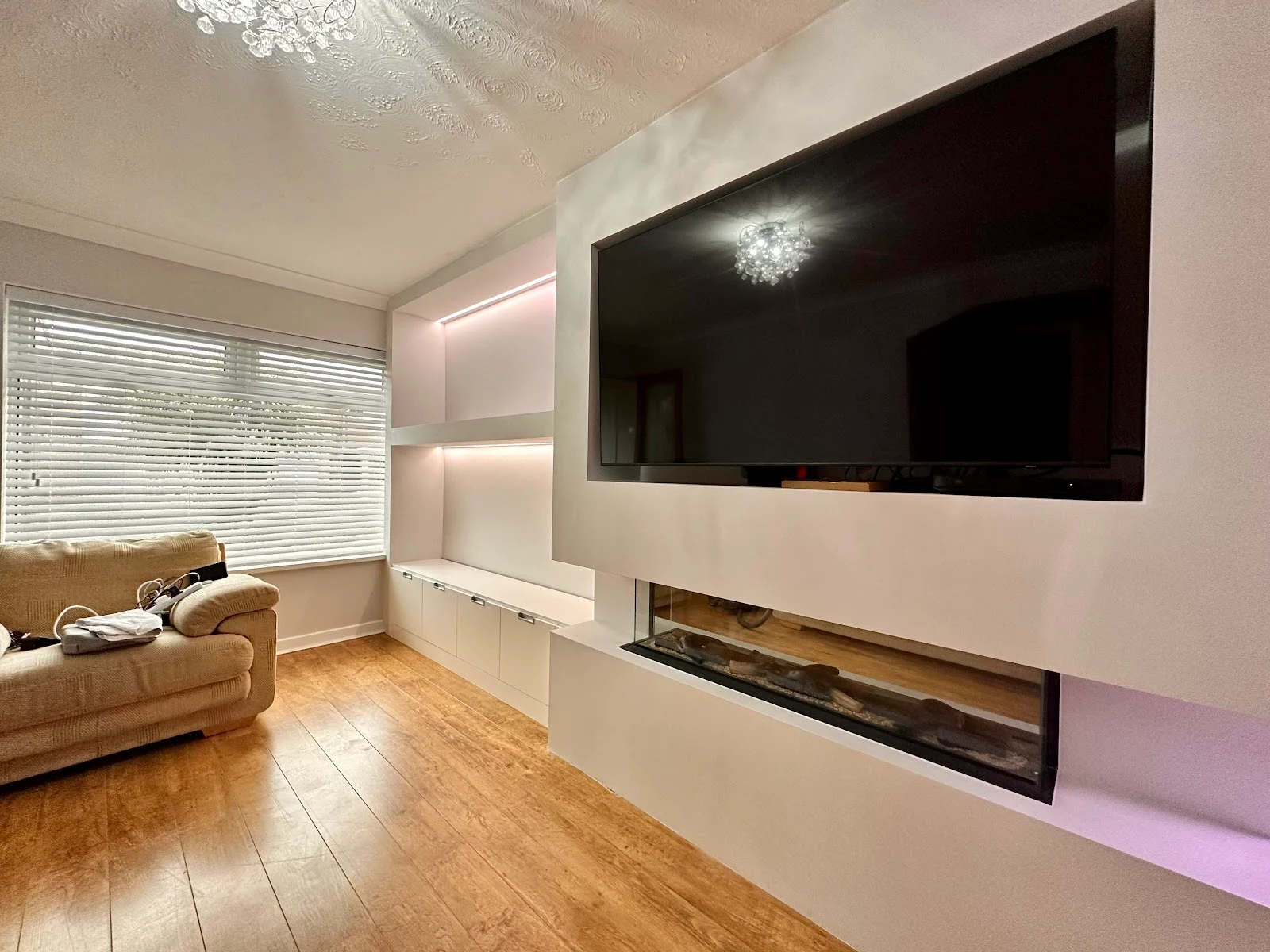 Media wall & bespoke cabinets — Thornton-Cleveleys